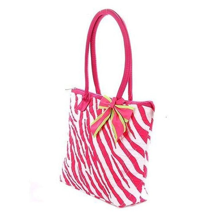 QZ301 Quilted Zebra Small Tote - MiMi Wholesale