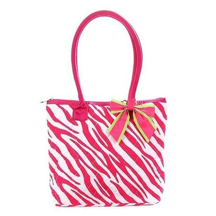 QZ301 Quilted Zebra Small Tote - MiMi Wholesale