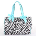 QZB2703 Quilted Zebra Diaper Bag - MiMi Wholesale