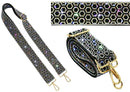 RS038B Beehive Rhinestone Guitar Strap - MiMi Wholesale