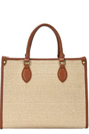 RZ6611 Rachel Zoe Straw Satchel Bag - MiMi Wholesale