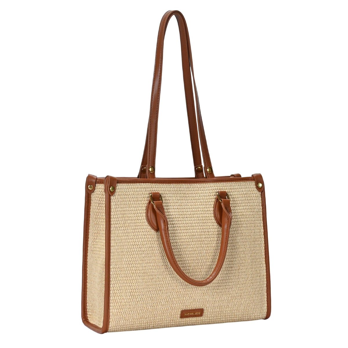 RZ6611 Rachel Zoe Straw Satchel Bag - MiMi Wholesale