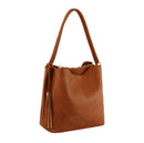 S0542 Simple HOBO W/ Tassel and Multi Compartments - MiMi Wholesale