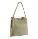 S0542 Simple HOBO W/ Tassel and Multi Compartments - MiMi Wholesale