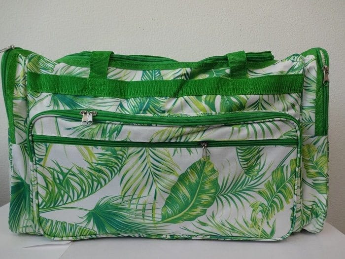 SD22-110 Palm Tree Leaves Duffel Bag - MiMi Wholesale