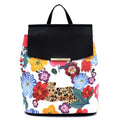 SF2758 Flower Leopard Convertible Backpack - MiMi Wholesale