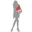 SF2758 Flower Leopard Convertible Backpack - MiMi Wholesale