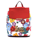 SF2758 Flower Leopard Convertible Backpack - MiMi Wholesale
