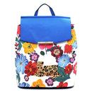 SF2758 Flower Leopard Convertible Backpack - MiMi Wholesale
