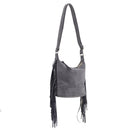 SJ20307 Soft Leather Fringe Crossbody Bag - MiMi Wholesale