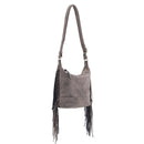 SJ20307 Soft Leather Fringe Crossbody Bag - MiMi Wholesale