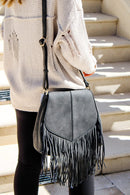 SJ20308 Michelle Boho Fringe Crossbody Bag - MiMi Wholesale