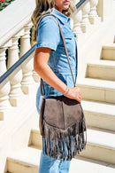 SJ20308 Michelle Boho Fringe Crossbody Bag - MiMi Wholesale