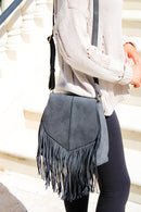 SJ20308 Michelle Boho Fringe Crossbody Bag - MiMi Wholesale