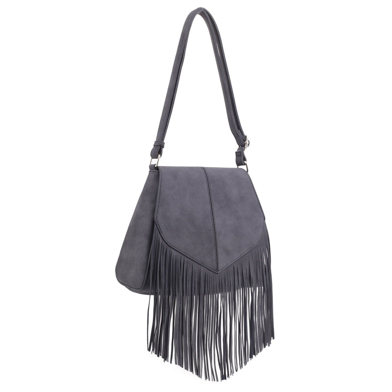 SJ20308 Michelle Boho Fringe Crossbody Bag - MiMi Wholesale