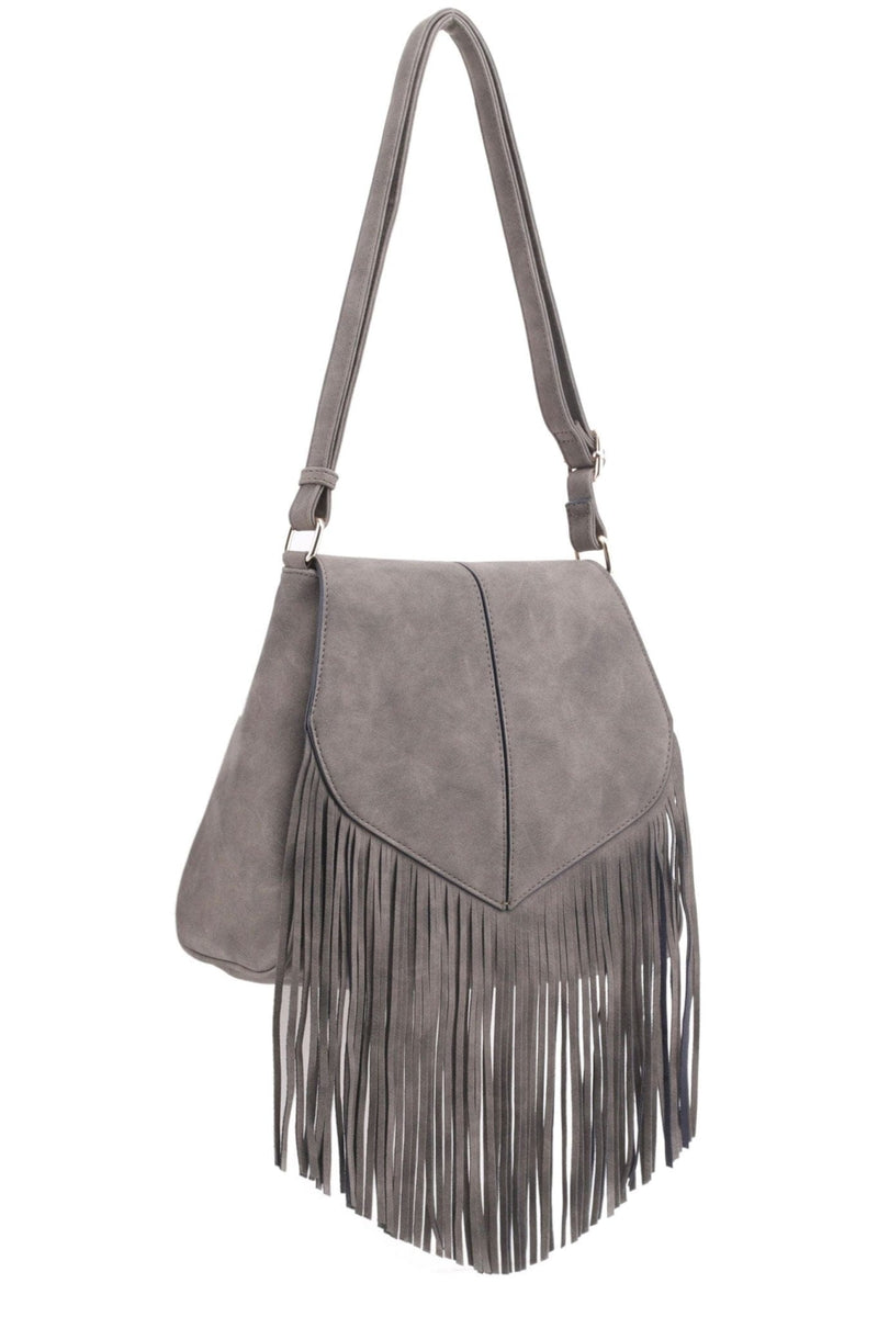 SJ20308 Michelle Boho Fringe Crossbody Bag - MiMi Wholesale