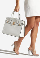 SM19637 Key to My Heart Satchel With Strap - MiMi Wholesale