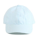 SR913 Monogrammable Seersucker Cap with Bow Tie Back - MiMi Wholesale