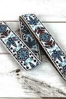 SS050F1 Boho Floral Pattern Adjustable Guitar Strap - MiMi Wholesale