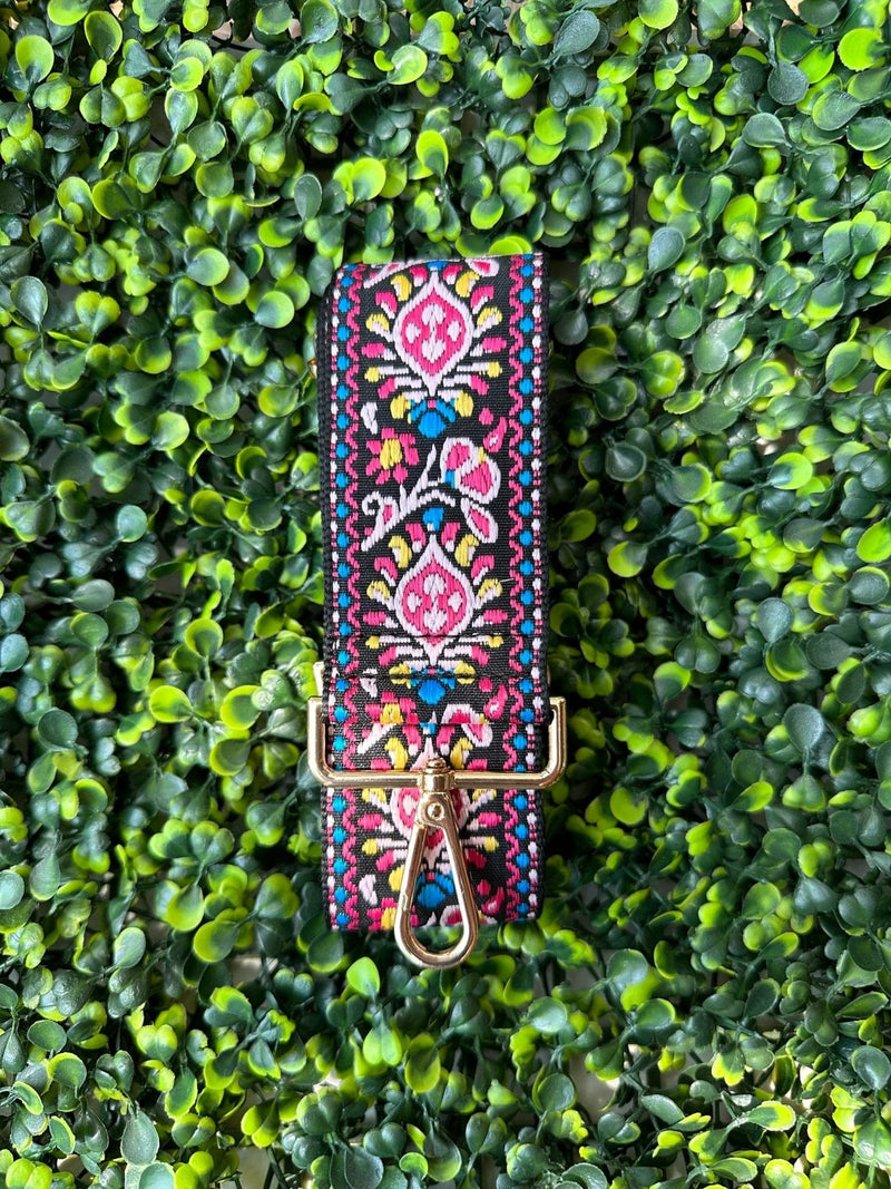 SS050P Boho Pattern Adjustable Guitar Strap - MiMi Wholesale