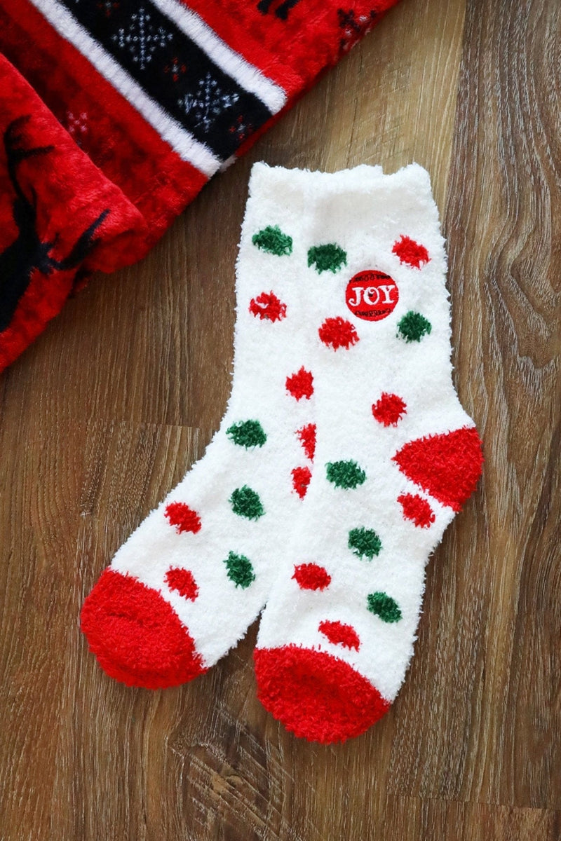 SS1003 12pcs Assorted Fuzzy Christmas Sock Pack - MiMi Wholesale