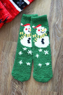 SS1004 12pcs Assorted Fuzzy Christmas Sock Pack - MiMi Wholesale