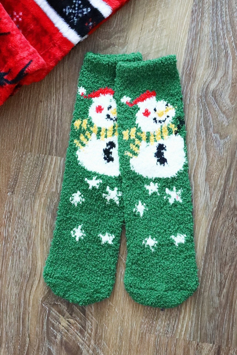 SS1004 12pcs Assorted Fuzzy Christmas Sock Pack - MiMi Wholesale