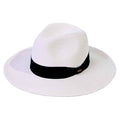 ST02 Brim Panama Hat With Ribbon Band - MiMi Wholesale