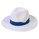 ST02 Brim Panama Hat With Ribbon Band - MiMi Wholesale