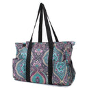 ST16-113 Pink Paisley 6 Pocket Tote - MiMi Wholesale