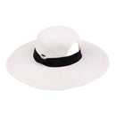 ST2027 Floppy Wide Brim Hat With Ponytail Opening - MiMi Wholesale