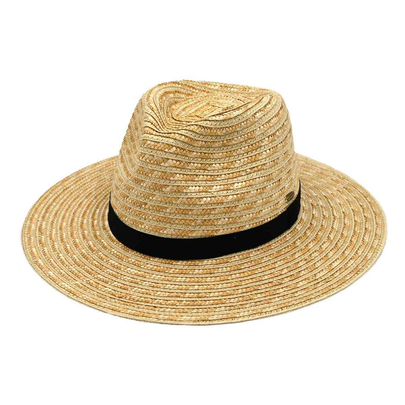 STH04 Ribbon Band Panama Hat - MiMi Wholesale