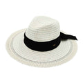 STH06 Bow Trim Panama Hat - MiMi Wholesale