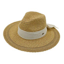 STH06 Bow Trim Panama Hat - MiMi Wholesale