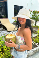 STH08 Two Toned Heathered Cloche Hat - MiMi Wholesale