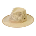 STH17 Open Weave Bow Trim Panama Hat - MiMi Wholesale