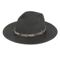 STI02 Gem Cluster Band Straw Panama Hat - MiMi Wholesale