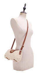 SW20569 Deandra Rattan Twist Lock Crossbody Bag - MiMi Wholesale