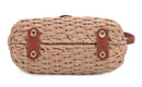 SW20569 Deandra Rattan Twist Lock Crossbody Bag - MiMi Wholesale