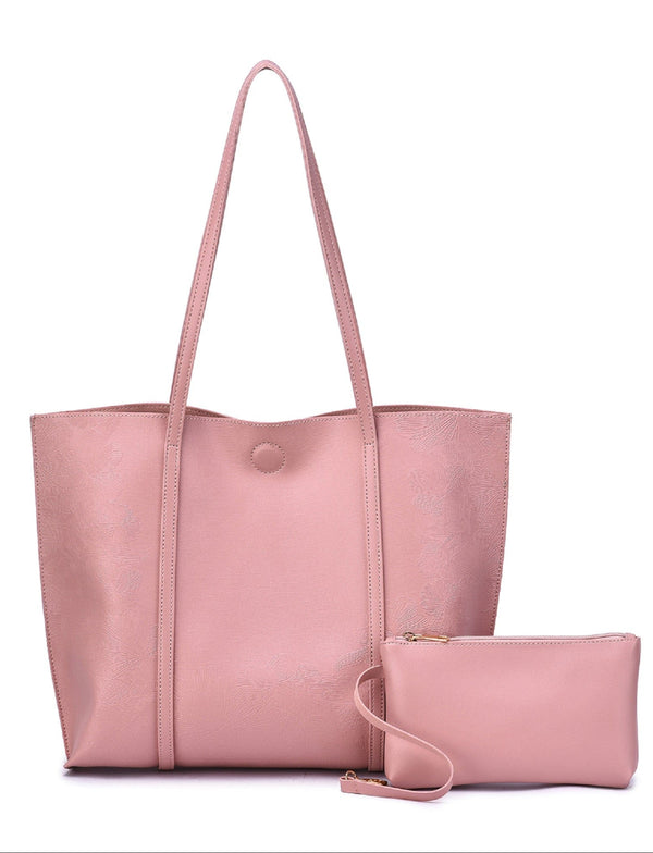 TB20503 Sadie Reversible Tote Bag With Wristlet - MiMi Wholesale