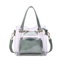 TB20620 Transparent Clear Mini Tote/Crossbody - MiMi Wholesale