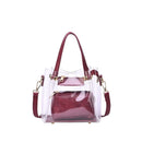 TB20620 Transparent Clear Mini Tote/Crossbody - MiMi Wholesale