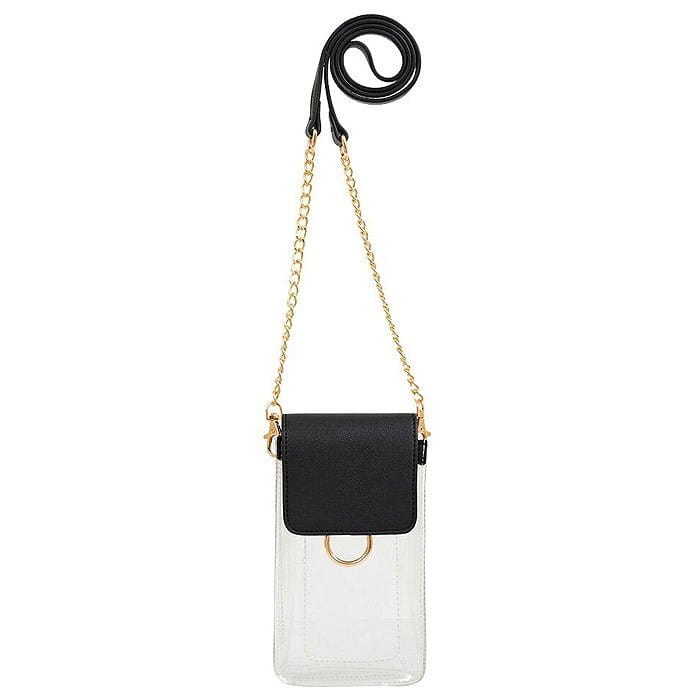 TB28208 Transparent Clear Cell Phone Holder/Crossbody - MiMi Wholesale
