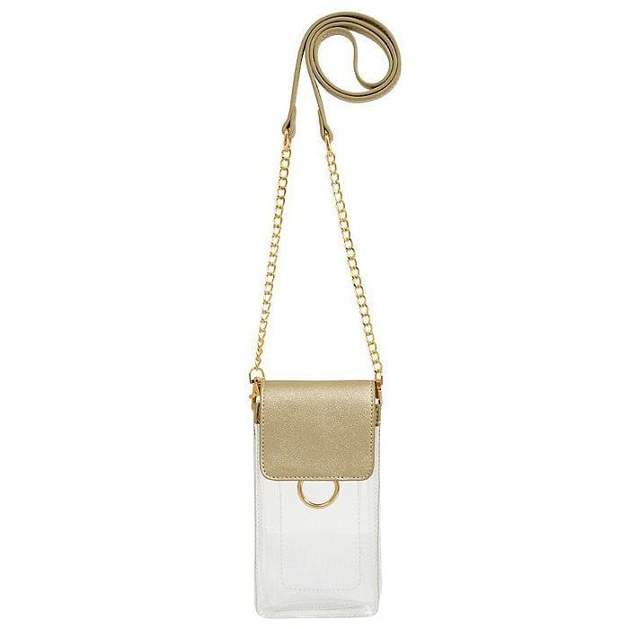 TB28208 Transparent Clear Cell Phone Holder/Crossbody - MiMi Wholesale