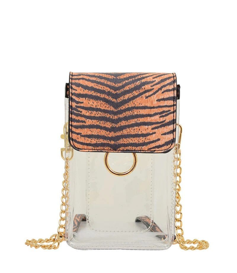 TB28208 Transparent Clear Cell Phone Holder/Crossbody - MiMi Wholesale