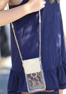 TB28208 Transparent Clear Cell Phone Holder/Crossbody - MiMi Wholesale