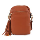 TB29220 Dual Compartment Crossbody w/ Tassel - MiMi Wholesale