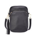 TB29220 Dual Compartment Crossbody w/ Tassel - MiMi Wholesale