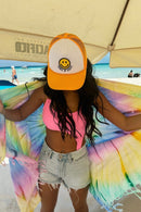 TCB01 Take It Easy Smiley Face Trucker Cap - MiMi Wholesale