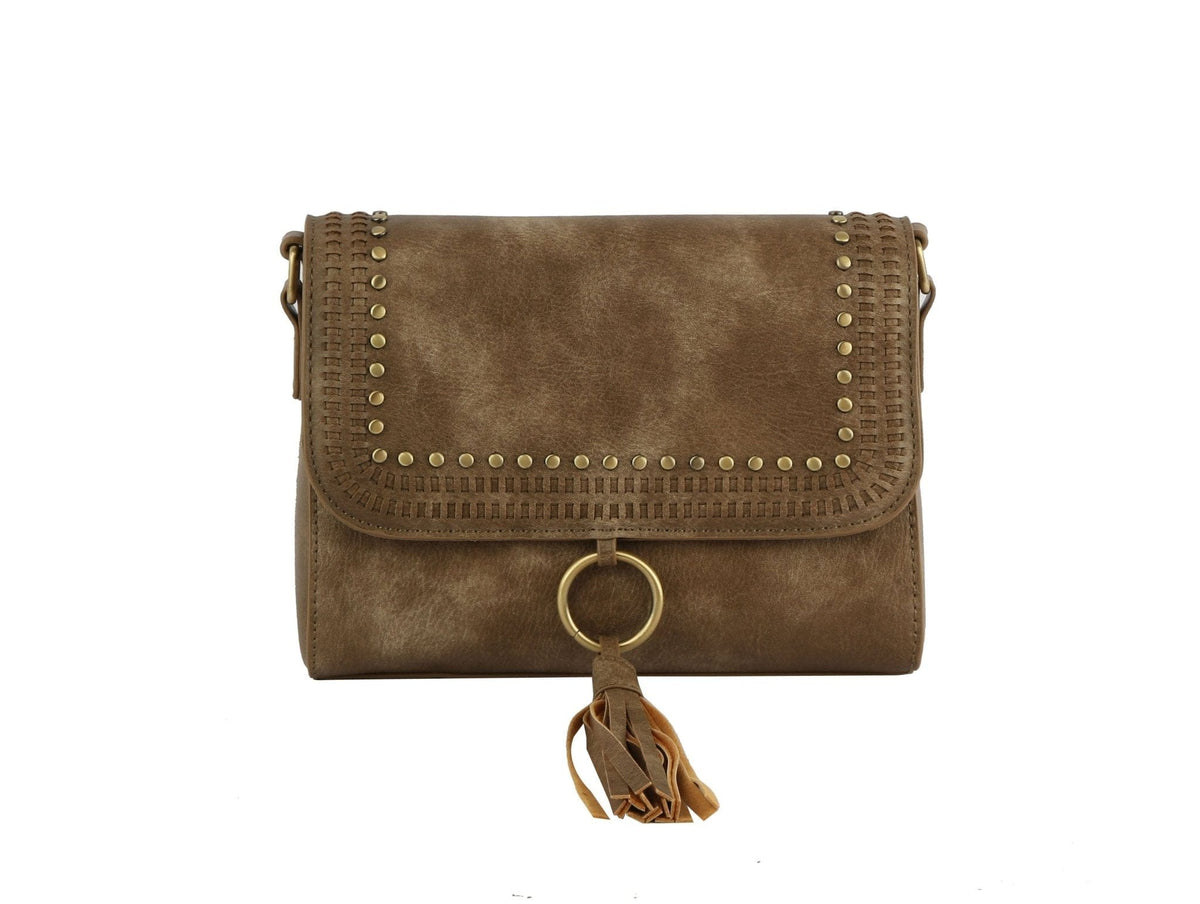 TDM0034 Studded Tassel Crossbody - MiMi Wholesale